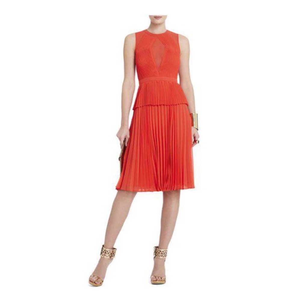 Bcbg pleated dress